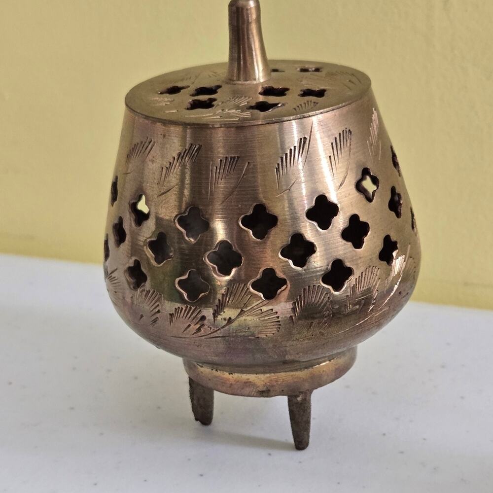 Brass incense‎ Small burner - Picture 2 of 6
